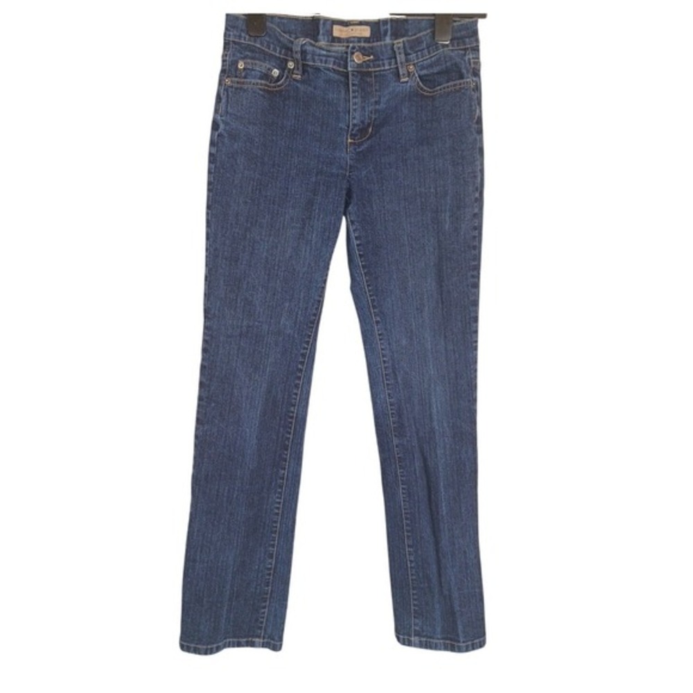 Tommy Jeans Womens Size 9 Dark Wash‎ Straight Leg Denim Blue Jeans Stretch Y2K